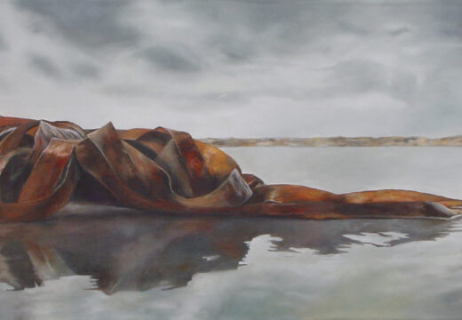 A pintora Nuria Lira expón no Museo Man de Camelle as súas obras inspiradas na paisaxe da Costa da Morte